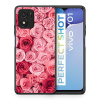 Thumbnail for Θήκη Vivo Y01 / Y15s RoseGarden Valentine από τη Smartfits με σχέδιο στο πίσω μέρος και μαύρο περίβλημα | Vivo Y01 / Y15s RoseGarden Valentine case with colorful back and black bezels