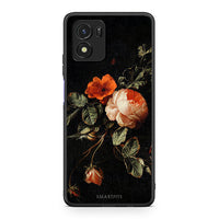 Thumbnail for Vivo Y01 / Y15s Vintage Roses θήκη από τη Smartfits με σχέδιο στο πίσω μέρος και μαύρο περίβλημα | Smartphone case with colorful back and black bezels by Smartfits