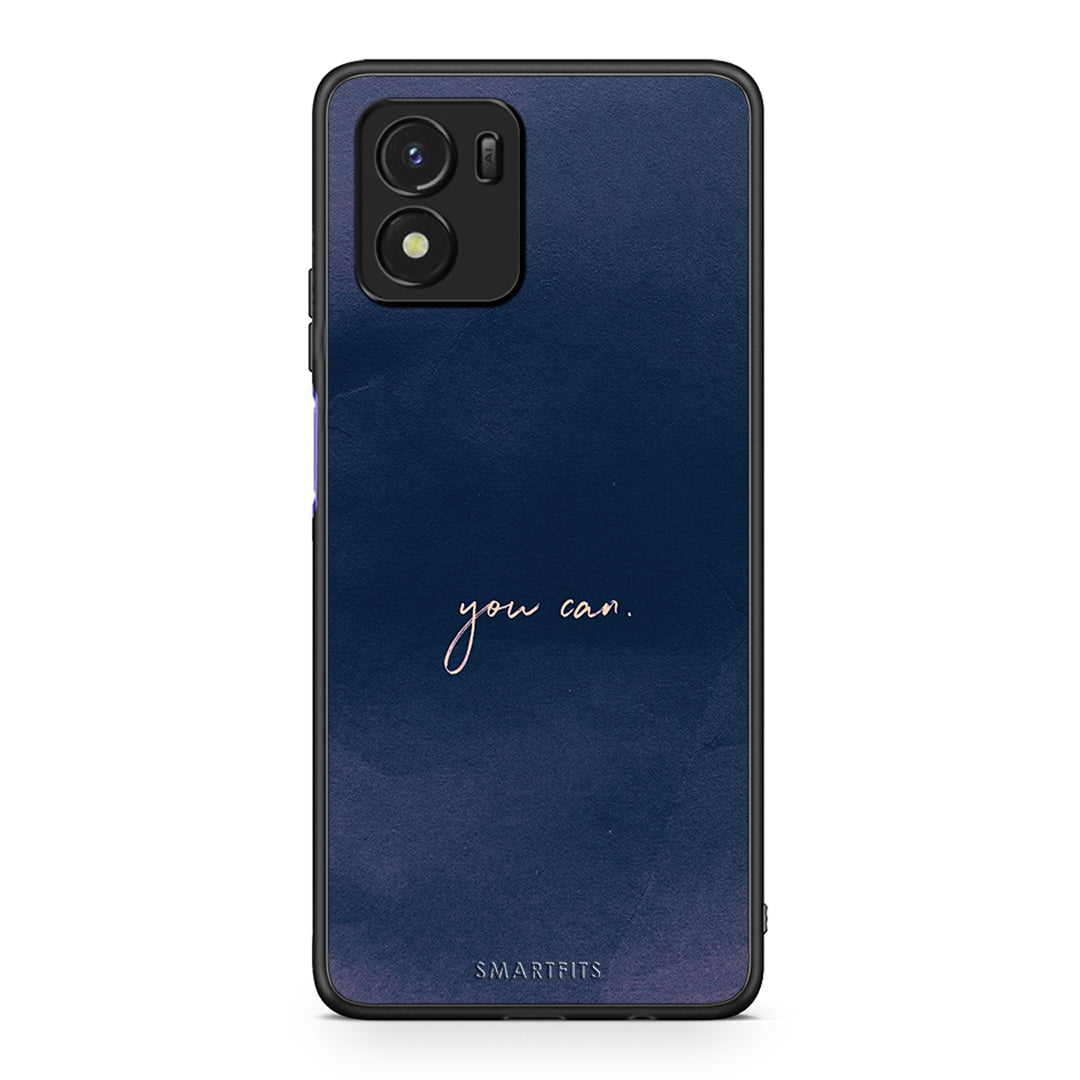 Vivo Y01 / Y15s You Can θήκη από τη Smartfits με σχέδιο στο πίσω μέρος και μαύρο περίβλημα | Smartphone case with colorful back and black bezels by Smartfits