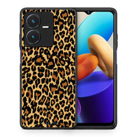 Thumbnail for Θήκη Vivo Y22s Leopard Animal από τη Smartfits με σχέδιο στο πίσω μέρος και μαύρο περίβλημα | Vivo Y22s Leopard Animal case with colorful back and black bezels