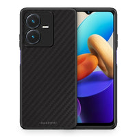 Thumbnail for Θήκη Vivo Y22s Black Carbon από τη Smartfits με σχέδιο στο πίσω μέρος και μαύρο περίβλημα | Vivo Y22s Black Carbon case with colorful back and black bezels