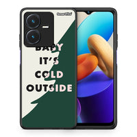 Thumbnail for Θήκη Vivo Y22s Cold Outside από τη Smartfits με σχέδιο στο πίσω μέρος και μαύρο περίβλημα | Vivo Y22s Cold Outside case with colorful back and black bezels