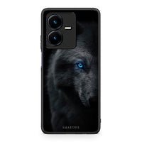Thumbnail for Vivo Y22s Dark Wolf θήκη από τη Smartfits με σχέδιο στο πίσω μέρος και μαύρο περίβλημα | Smartphone case with colorful back and black bezels by Smartfits