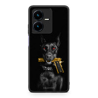 Thumbnail for Vivo Y22s Golden Gun Θήκη Αγίου Βαλεντίνου από τη Smartfits με σχέδιο στο πίσω μέρος και μαύρο περίβλημα | Smartphone case with colorful back and black bezels by Smartfits