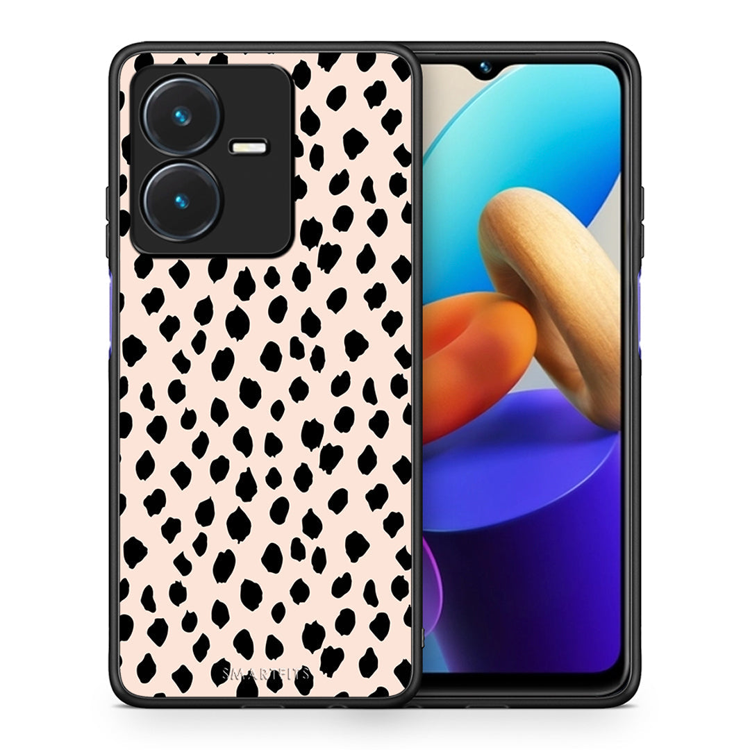 Θήκη Vivo Y22s New Polka Dots από τη Smartfits με σχέδιο στο πίσω μέρος και μαύρο περίβλημα | Vivo Y22s New Polka Dots case with colorful back and black bezels