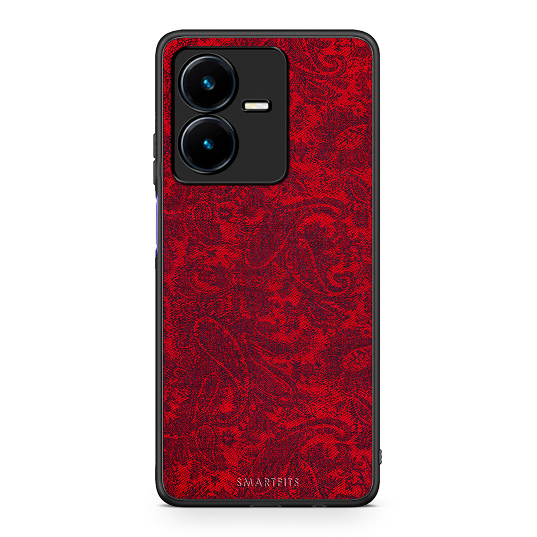 Vivo Y22s Paisley Cashmere θήκη από τη Smartfits με σχέδιο στο πίσω μέρος και μαύρο περίβλημα | Smartphone case with colorful back and black bezels by Smartfits