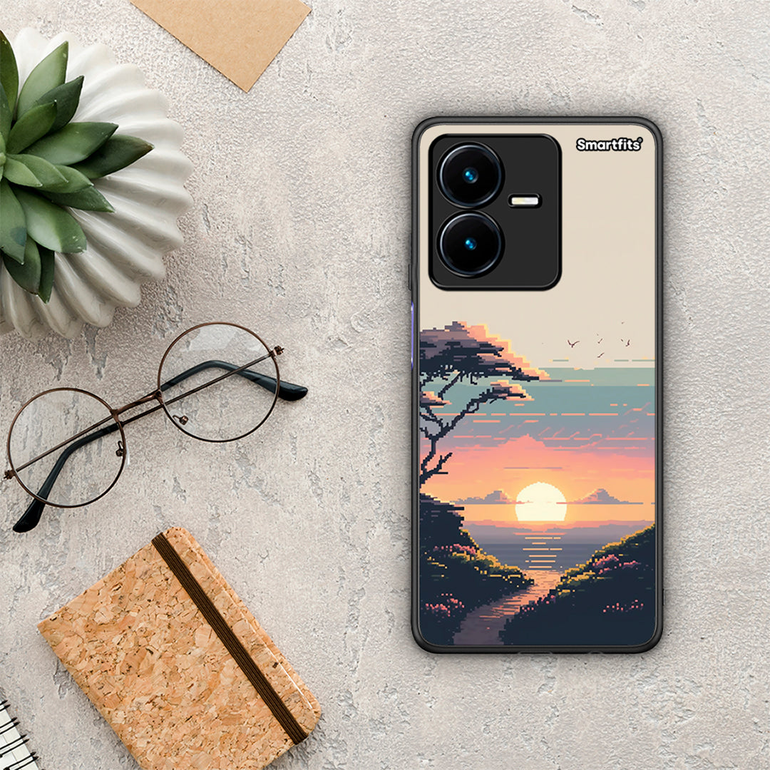 Pixel Sunset - Vivo y22 case