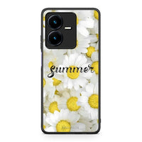 Thumbnail for Vivo Y22s Summer Daisies Θήκη από τη Smartfits με σχέδιο στο πίσω μέρος και μαύρο περίβλημα | Smartphone case with colorful back and black bezels by Smartfits