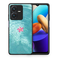 Thumbnail for Θήκη Vivo Y22s Water Flower από τη Smartfits με σχέδιο στο πίσω μέρος και μαύρο περίβλημα | Vivo Y22s Water Flower case with colorful back and black bezels