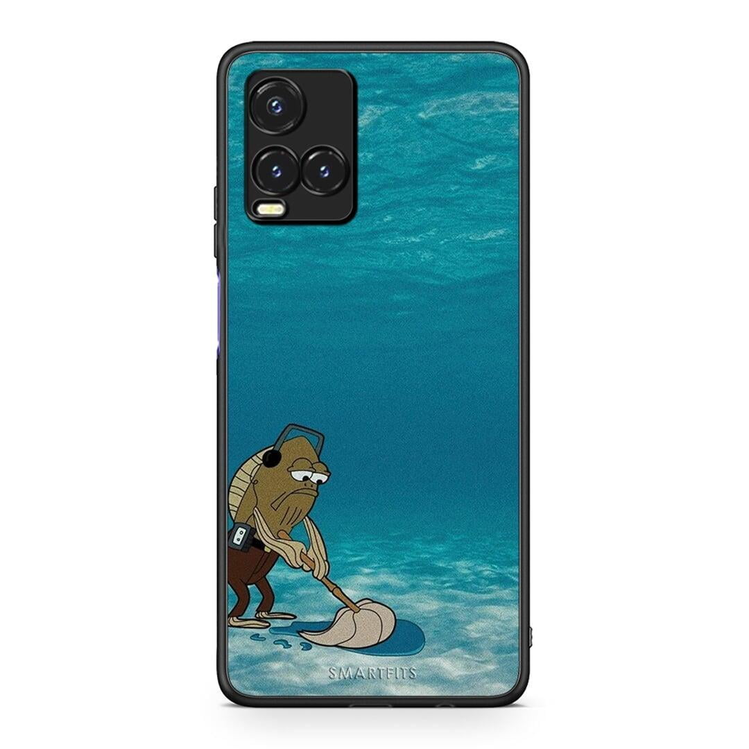 Vivo Y33s / Y21s / Y21 Clean The Ocean Θήκη από τη Smartfits με σχέδιο στο πίσω μέρος και μαύρο περίβλημα | Smartphone case with colorful back and black bezels by Smartfits