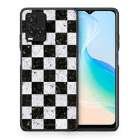 Thumbnail for Θήκη Vivo Y33s / Y21s / Y21 Square Geometric Marble από τη Smartfits με σχέδιο στο πίσω μέρος και μαύρο περίβλημα | Vivo Y33s / Y21s / Y21 Square Geometric Marble case with colorful back and black bezels