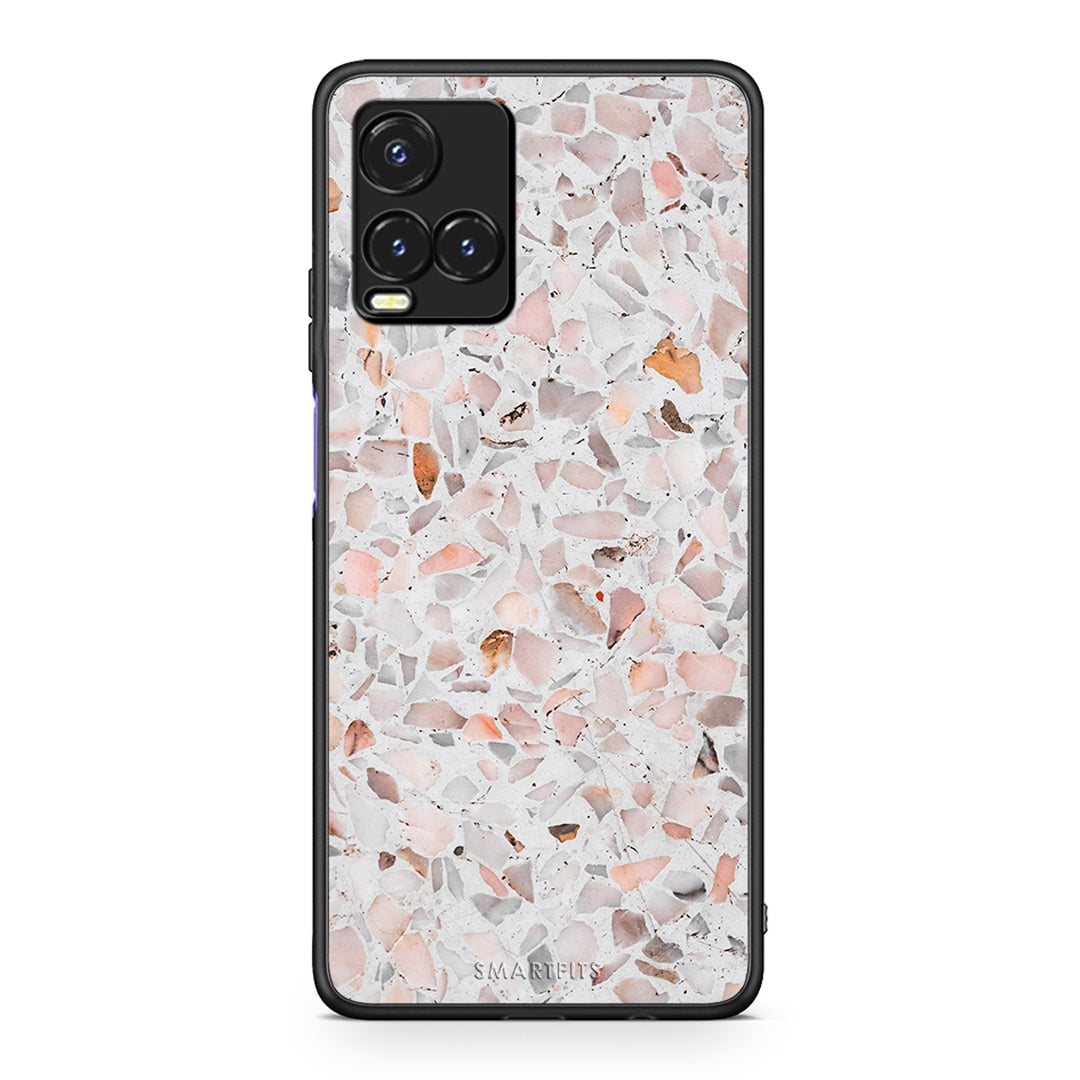 Vivo Y33s / Y21s / Y21 Marble Terrazzo θήκη από τη Smartfits με σχέδιο στο πίσω μέρος και μαύρο περίβλημα | Smartphone case with colorful back and black bezels by Smartfits