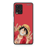 Thumbnail for Vivo Y33s / Y21s / Y21 Pirate Luffy θήκη από τη Smartfits με σχέδιο στο πίσω μέρος και μαύρο περίβλημα | Smartphone case with colorful back and black bezels by Smartfits