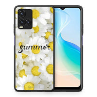 Thumbnail for Θήκη Vivo Y33s / Y21s / Y21 Summer Daisies από τη Smartfits με σχέδιο στο πίσω μέρος και μαύρο περίβλημα | Vivo Y33s / Y21s / Y21 Summer Daisies case with colorful back and black bezels