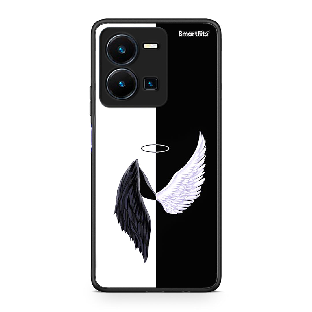 Vivo Y35 5G Angels Demons θήκη από τη Smartfits με σχέδιο στο πίσω μέρος και μαύρο περίβλημα | Smartphone case with colorful back and black bezels by Smartfits
