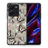 Thumbnail for Θήκη Vivo Y35 5G Butterflies Boho από τη Smartfits με σχέδιο στο πίσω μέρος και μαύρο περίβλημα | Vivo Y35 5G Butterflies Boho case with colorful back and black bezels