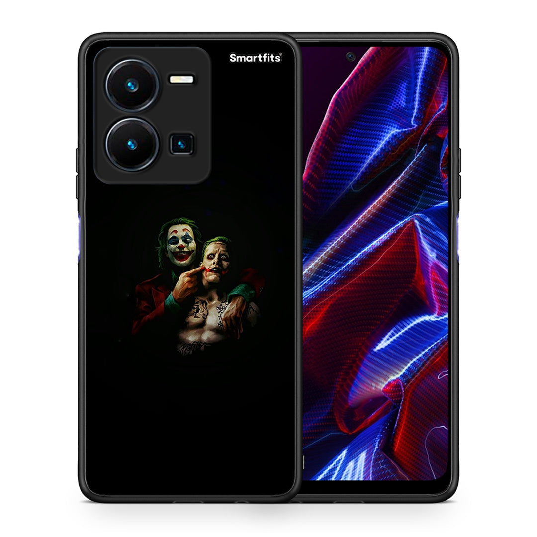 Θήκη Vivo Y35 5G Clown Hero από τη Smartfits με σχέδιο στο πίσω μέρος και μαύρο περίβλημα | Vivo Y35 5G Clown Hero case with colorful back and black bezels