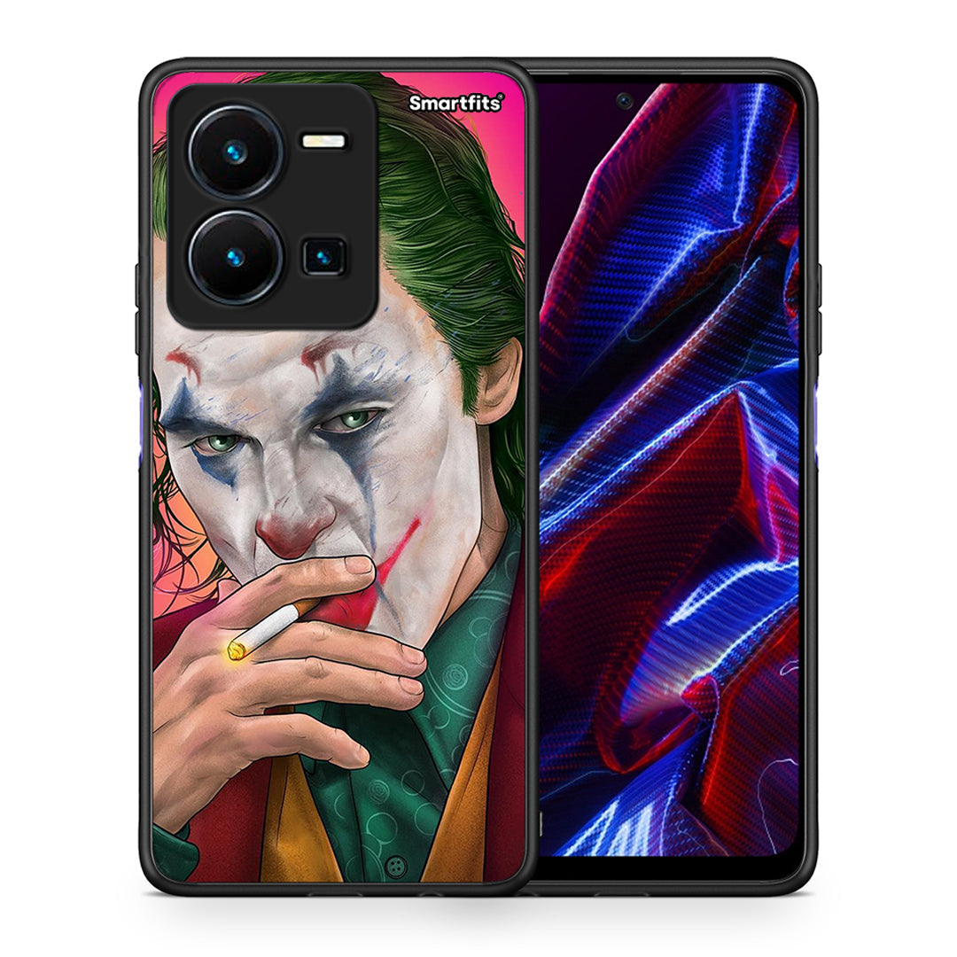 Θήκη Vivo Y35 5G JokesOnU PopArt από τη Smartfits με σχέδιο στο πίσω μέρος και μαύρο περίβλημα | Vivo Y35 5G JokesOnU PopArt case with colorful back and black bezels