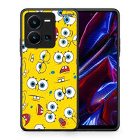 Thumbnail for Θήκη Vivo Y35 5G Sponge PopArt από τη Smartfits με σχέδιο στο πίσω μέρος και μαύρο περίβλημα | Vivo Y35 5G Sponge PopArt case with colorful back and black bezels