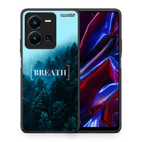 Thumbnail for Θήκη Vivo Y35 5G Breath Quote από τη Smartfits με σχέδιο στο πίσω μέρος και μαύρο περίβλημα | Vivo Y35 5G Breath Quote case with colorful back and black bezels