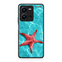 Thumbnail for Vivo Y35 5G Red Starfish Θήκη από τη Smartfits με σχέδιο στο πίσω μέρος και μαύρο περίβλημα | Smartphone case with colorful back and black bezels by Smartfits