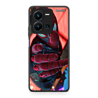 Thumbnail for Vivo Y35 5G Spider Hand Θήκη από τη Smartfits με σχέδιο στο πίσω μέρος και μαύρο περίβλημα | Smartphone case with colorful back and black bezels by Smartfits