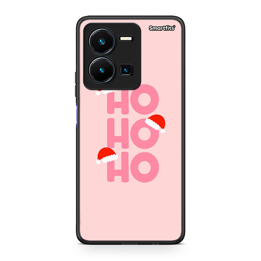 Vivo Y35 5G Xmas Ho Ho Ho θήκη από τη Smartfits με σχέδιο στο πίσω μέρος και μαύρο περίβλημα | Smartphone case with colorful back and black bezels by Smartfits