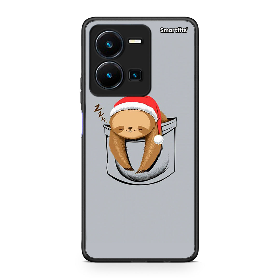 Vivo Y35 5G Xmas Zzzz θήκη από τη Smartfits με σχέδιο στο πίσω μέρος και μαύρο περίβλημα | Smartphone case with colorful back and black bezels by Smartfits