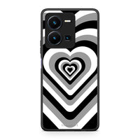 Thumbnail for Θήκη Vivo Y35 Black Hearts από τη Smartfits με σχέδιο στο πίσω μέρος και μαύρο περίβλημα | Vivo Y35 Black Hearts Case with Colorful Back and Black Bezels