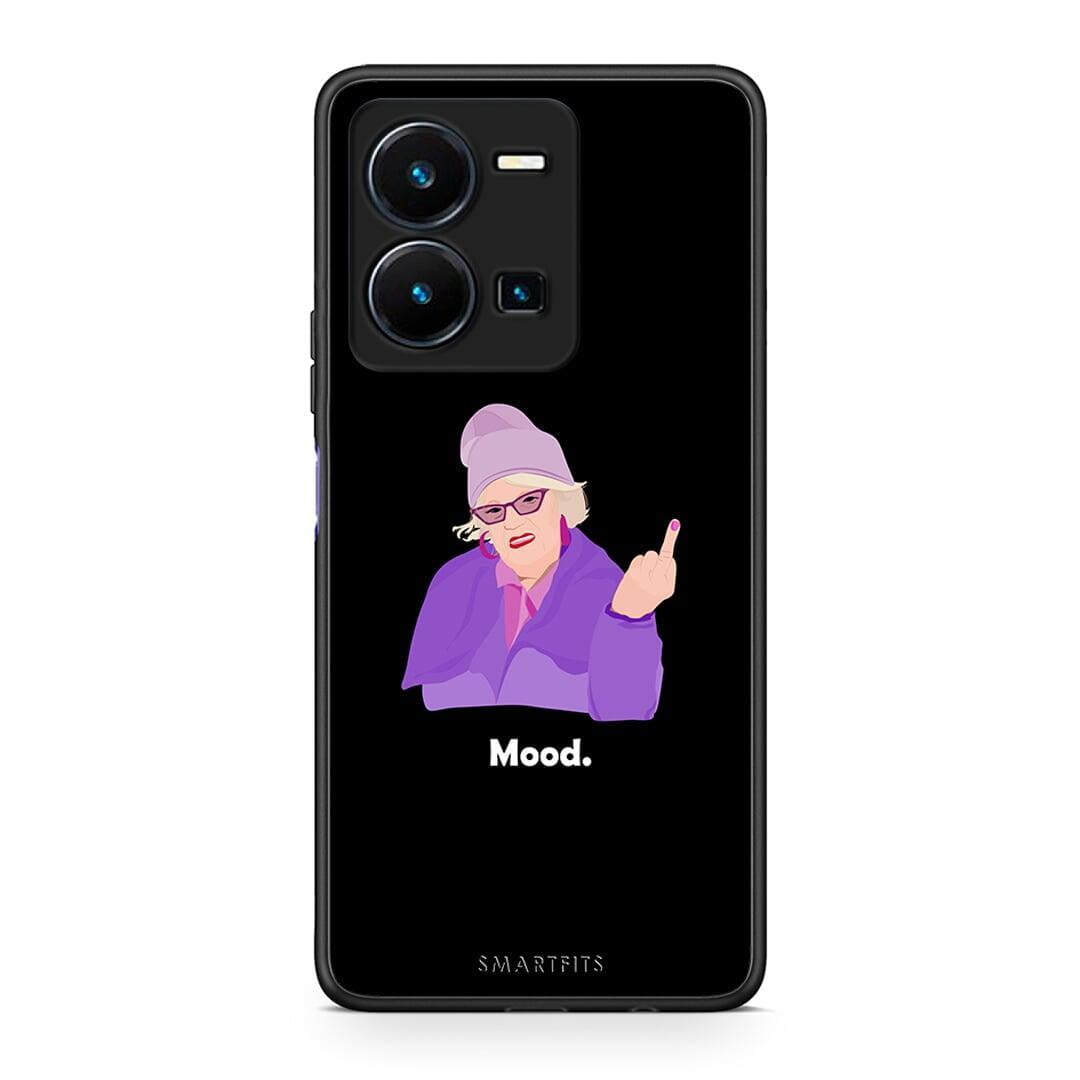 Θήκη Vivo Y35 Grandma Mood Black από τη Smartfits με σχέδιο στο πίσω μέρος και μαύρο περίβλημα | Vivo Y35 Grandma Mood Black Case with Colorful Back and Black Bezels