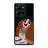 Thumbnail for Θήκη Vivo Y35 Lady And Tramp 2 από τη Smartfits με σχέδιο στο πίσω μέρος και μαύρο περίβλημα | Vivo Y35 Lady And Tramp 2 Case with Colorful Back and Black Bezels