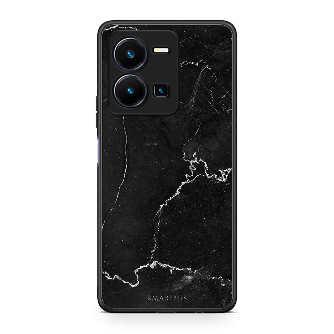 Θήκη Vivo Y35 Marble Black από τη Smartfits με σχέδιο στο πίσω μέρος και μαύρο περίβλημα | Vivo Y35 Marble Black Case with Colorful Back and Black Bezels