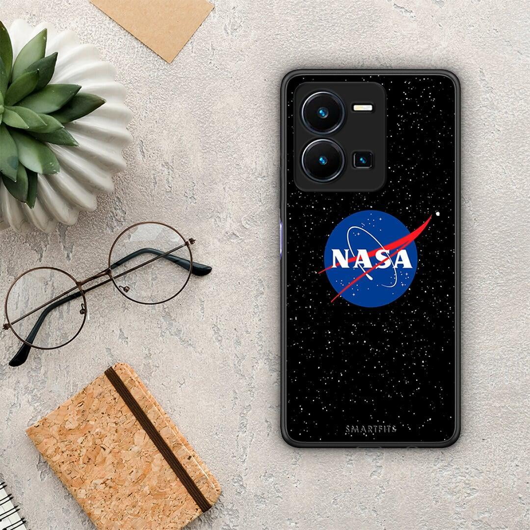 Θήκη Vivo Y35 PopArt NASA από τη Smartfits με σχέδιο στο πίσω μέρος και μαύρο περίβλημα | Vivo Y35 PopArt NASA Case with Colorful Back and Black Bezels