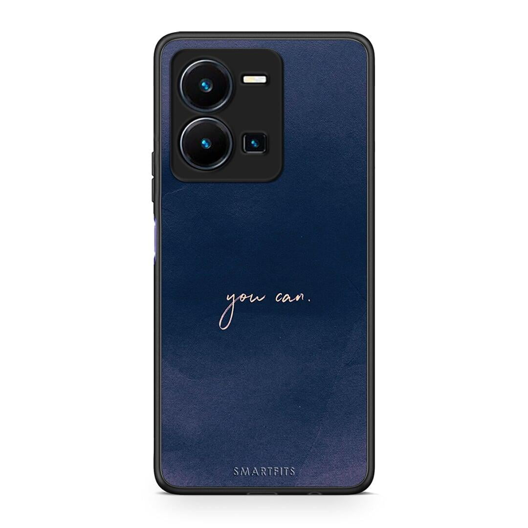 Θήκη Vivo Y35 You Can από τη Smartfits με σχέδιο στο πίσω μέρος και μαύρο περίβλημα | Vivo Y35 You Can Case with Colorful Back and Black Bezels