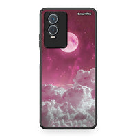 Thumbnail for Vivo Y76 5G / Y76s / Y74s Pink Moon θήκη από τη Smartfits με σχέδιο στο πίσω μέρος και μαύρο περίβλημα | Smartphone case with colorful back and black bezels by Smartfits