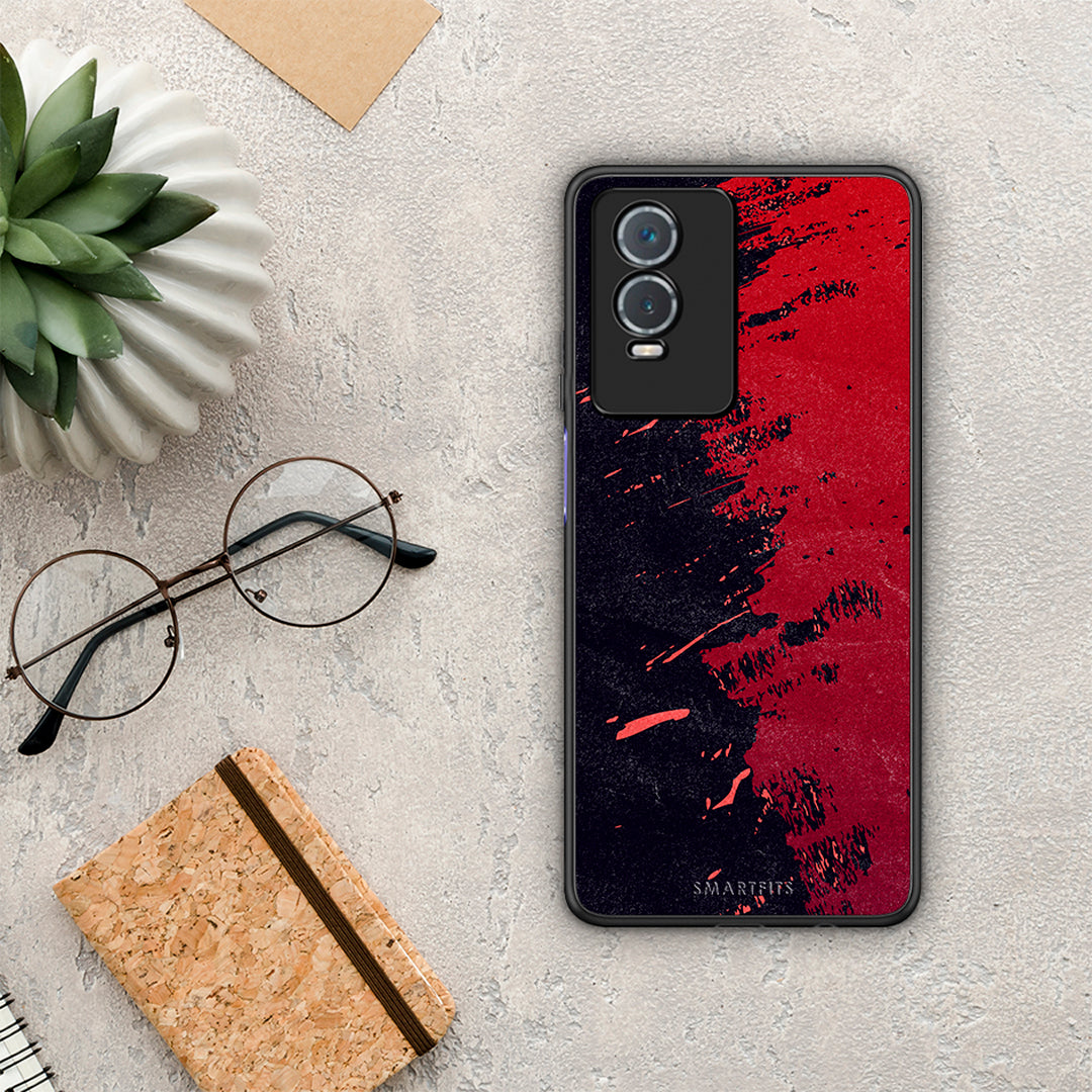 Red Paint - Vivo Y76 5G / Y76S / Y74S case