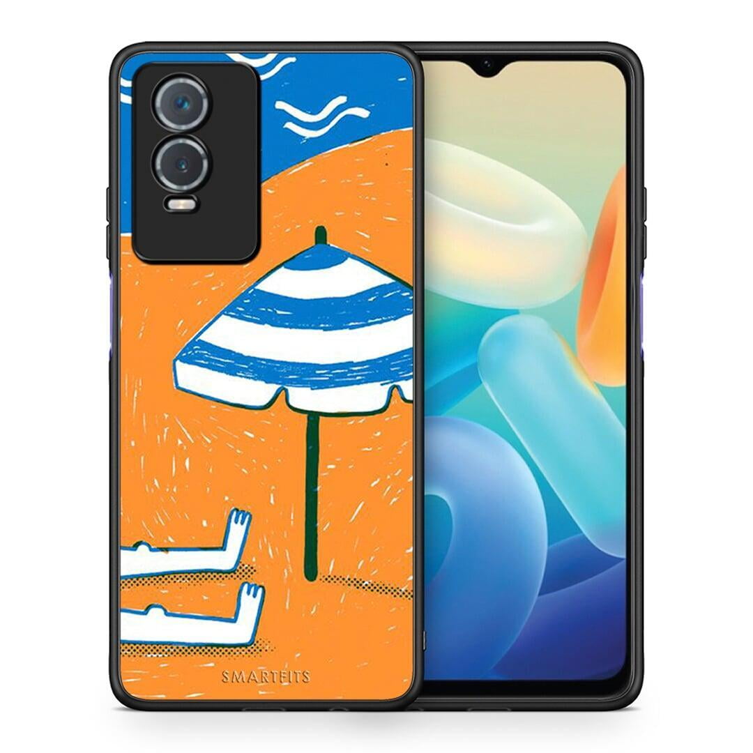 Θήκη Vivo Y76 5G / Y76s / Y74s Summering από τη Smartfits με σχέδιο στο πίσω μέρος και μαύρο περίβλημα | Vivo Y76 5G / Y76s / Y74s Summering case with colorful back and black bezels