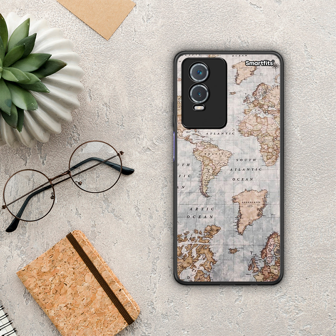 World Map - Vivo Y76 5G / Y76S / Y74S case