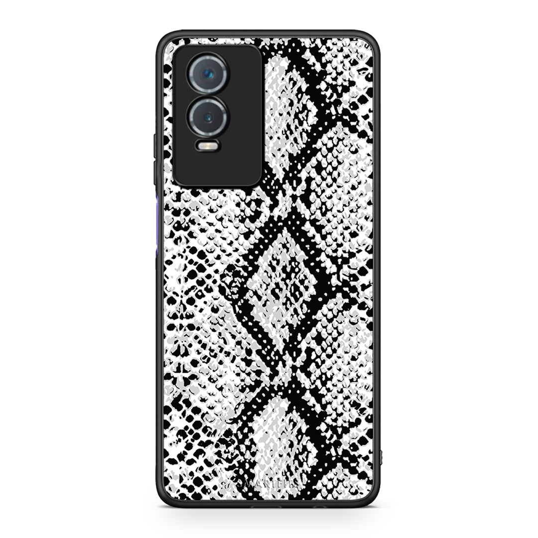 24 - Vivo Y76 5G / Y76s / Y74s White Snake Animal case, cover, bumper