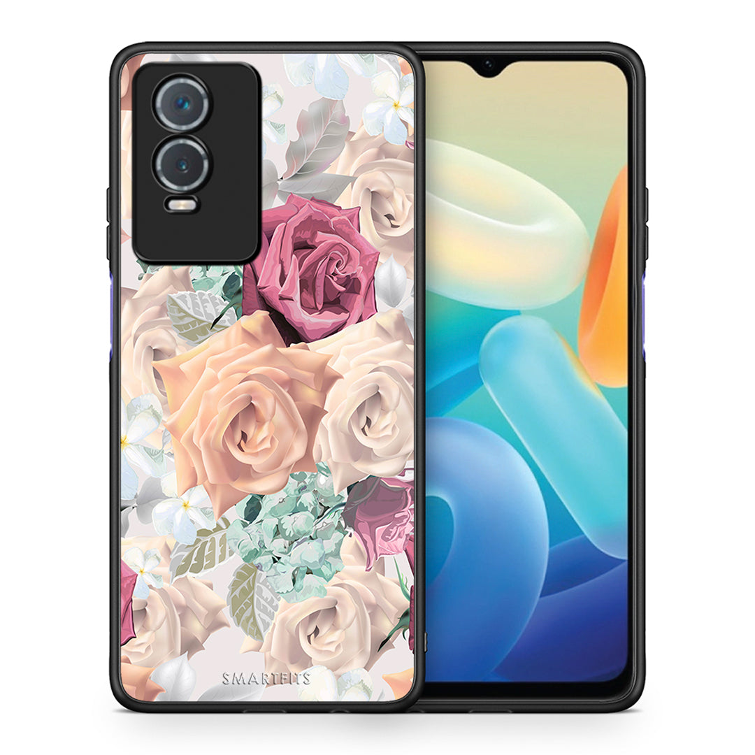 Θήκη Vivo Y76 5G / Y76s / Y74s Bouquet Floral από τη Smartfits με σχέδιο στο πίσω μέρος και μαύρο περίβλημα | Vivo Y76 5G / Y76s / Y74s Bouquet Floral case with colorful back and black bezels