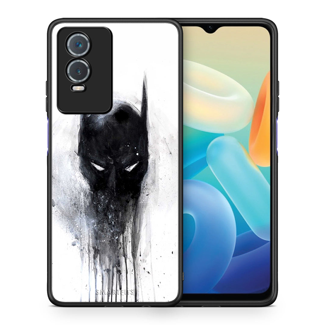 Θήκη Vivo Y76 5G / Y76s / Y74s Paint Bat Hero από τη Smartfits με σχέδιο στο πίσω μέρος και μαύρο περίβλημα | Vivo Y76 5G / Y76s / Y74s Paint Bat Hero case with colorful back and black bezels