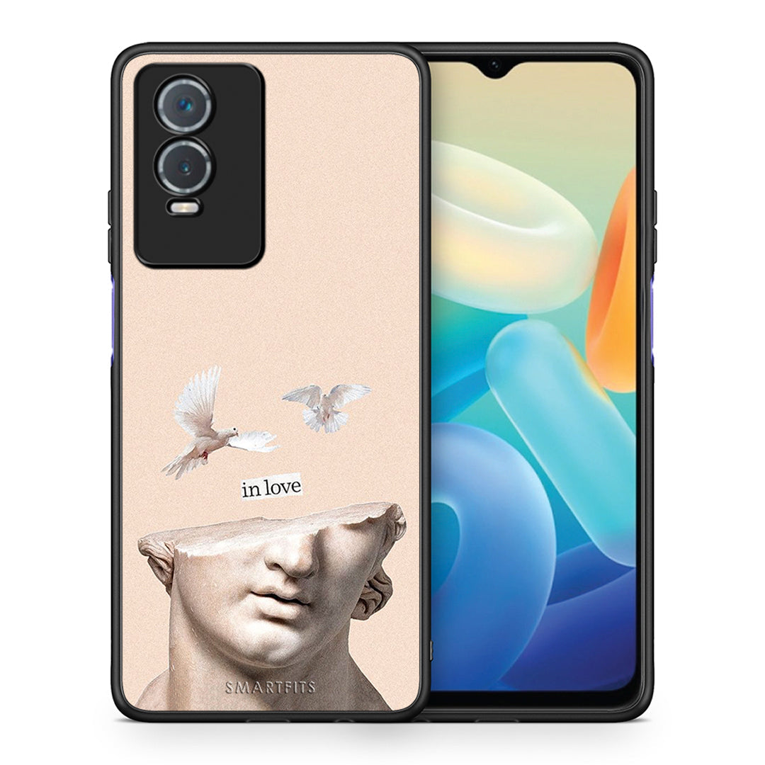 Θήκη Vivo Y76 5G / Y76s / Y74s In Love από τη Smartfits με σχέδιο στο πίσω μέρος και μαύρο περίβλημα | Vivo Y76 5G / Y76s / Y74s In Love case with colorful back and black bezels