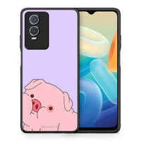 Thumbnail for Θήκη Αγίου Βαλεντίνου Vivo Y76 5G / Y76s / Y74s Pig Love 2 από τη Smartfits με σχέδιο στο πίσω μέρος και μαύρο περίβλημα | Vivo Y76 5G / Y76s / Y74s Pig Love 2 case with colorful back and black bezels