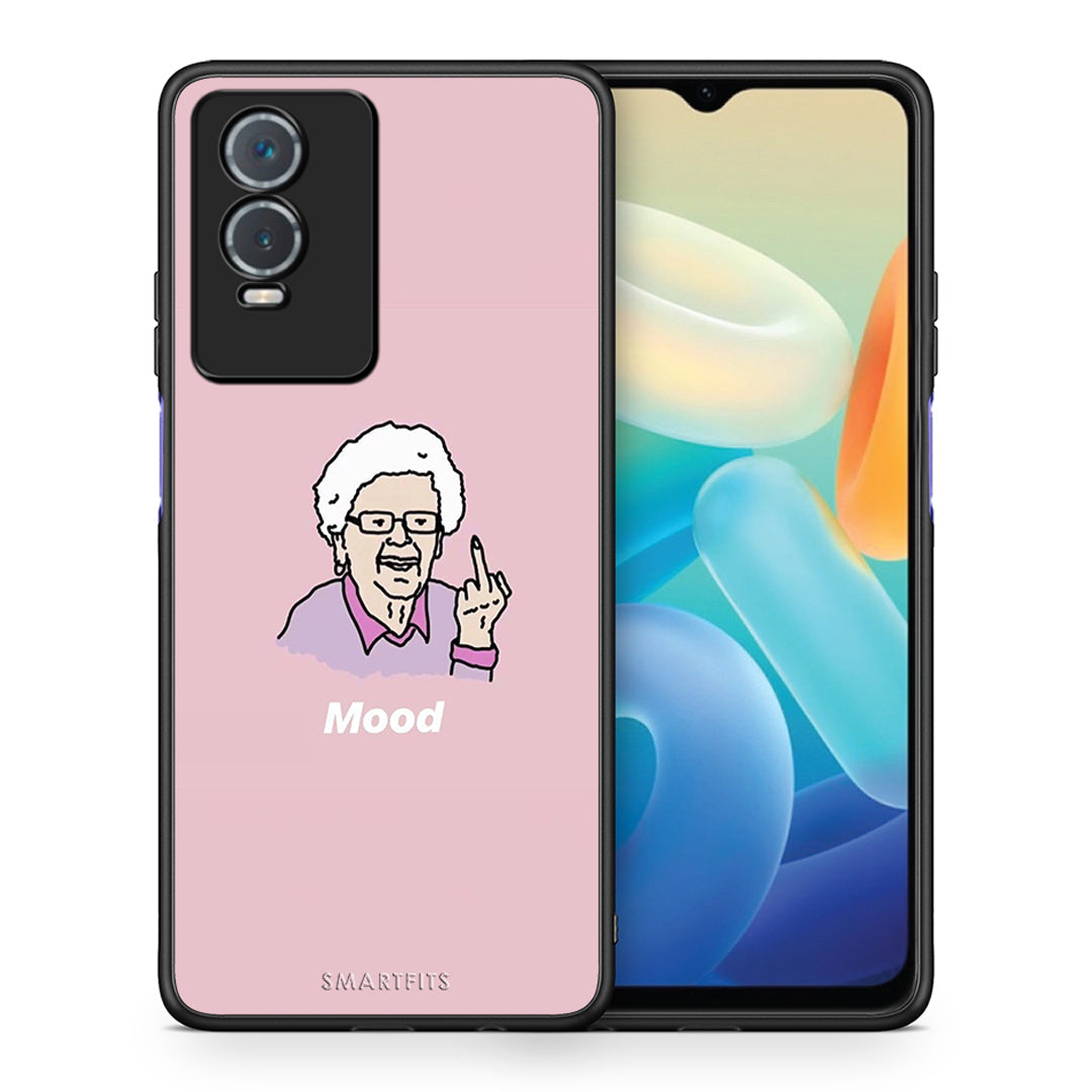 Θήκη Vivo Y76 5G / Y76s / Y74s Mood PopArt από τη Smartfits με σχέδιο στο πίσω μέρος και μαύρο περίβλημα | Vivo Y76 5G / Y76s / Y74s Mood PopArt case with colorful back and black bezels