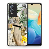 Thumbnail for Θήκη Vivo Y76 5G / Y76s / Y74s Woman Statue από τη Smartfits με σχέδιο στο πίσω μέρος και μαύρο περίβλημα | Vivo Y76 5G / Y76s / Y74s Woman Statue case with colorful back and black bezels