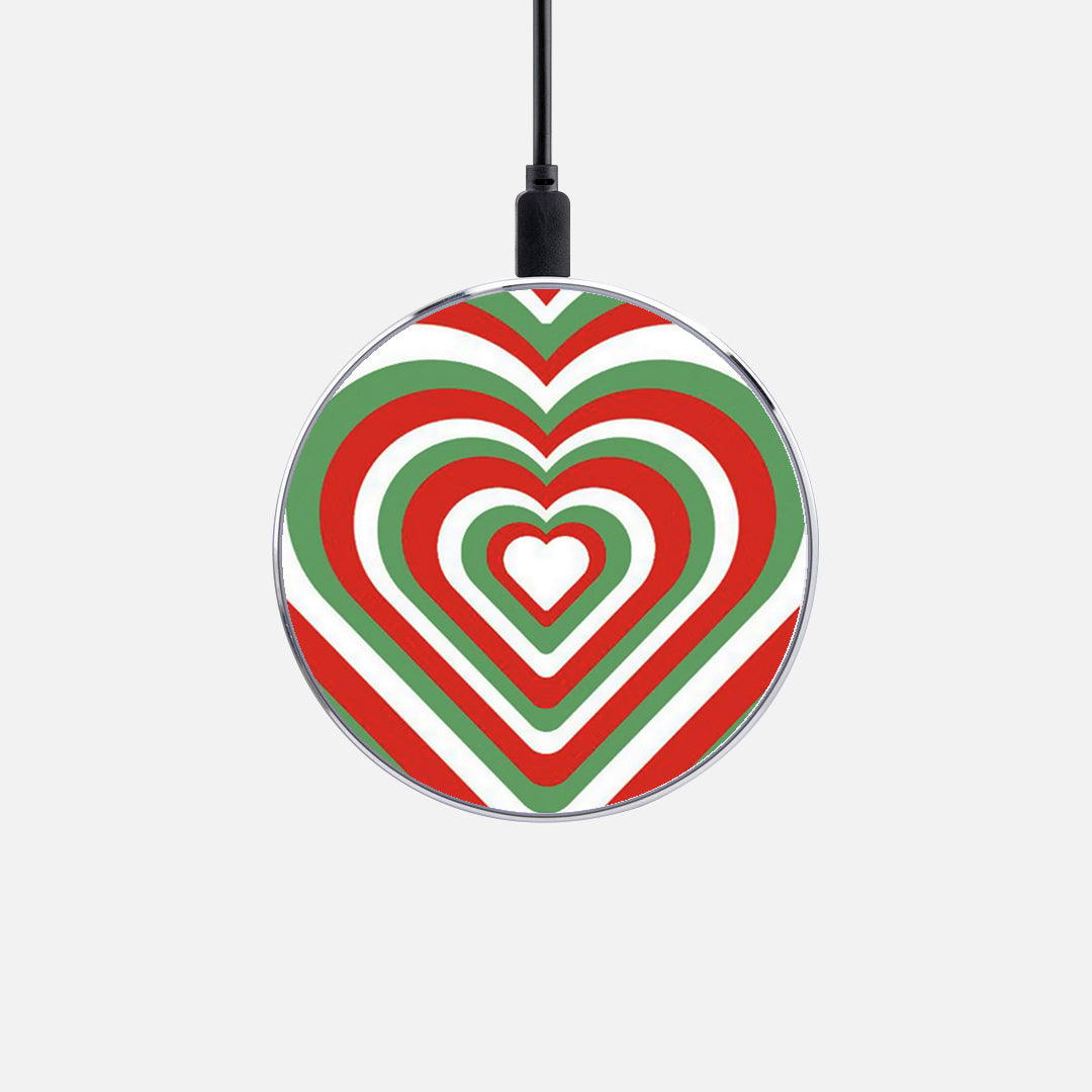 Ασύρματος Φορτιστής με χρώμα Christmas Hearts – Smartfits