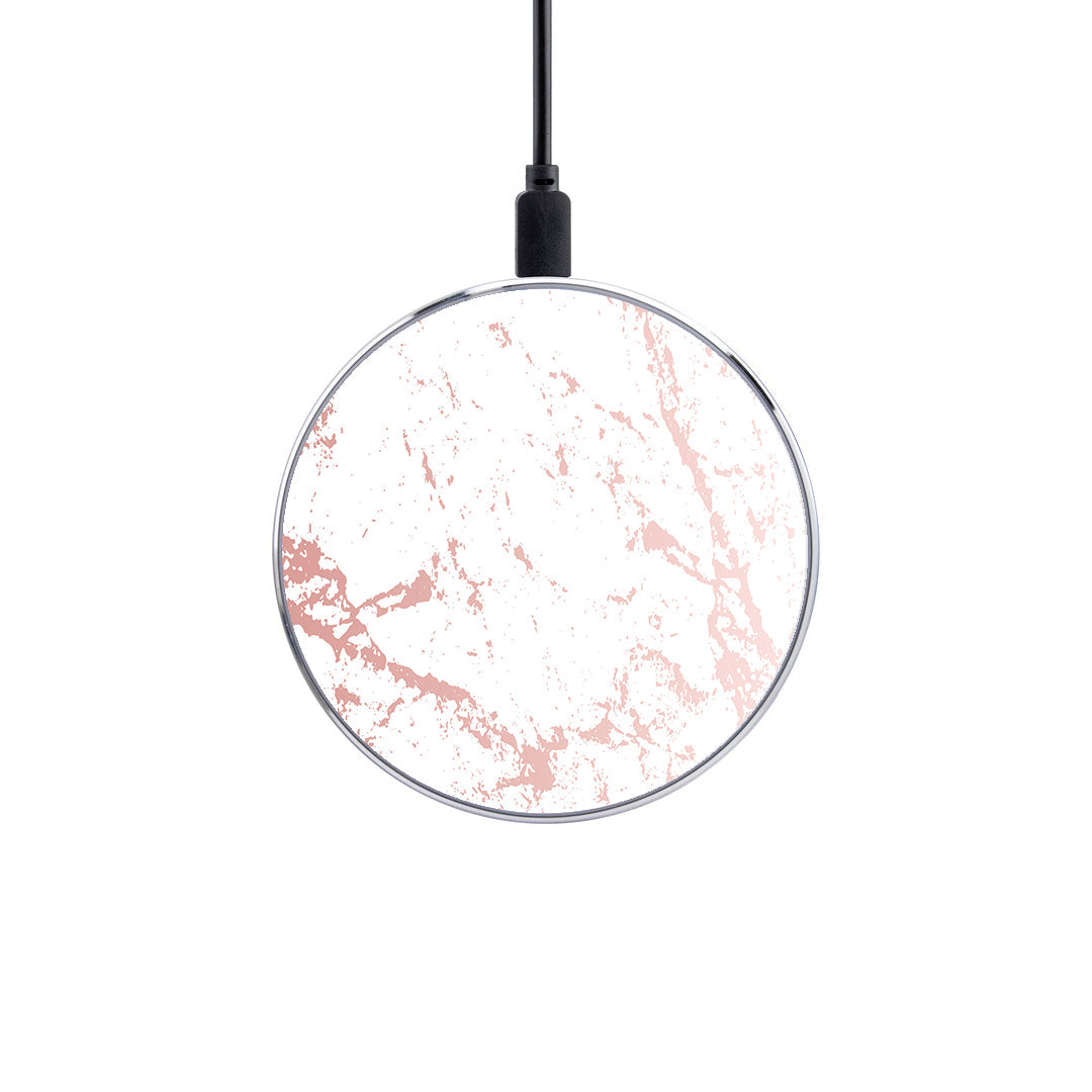 Ασύρματος Φορτιστής με χρώμα Marble Pink Splash – Smartfits