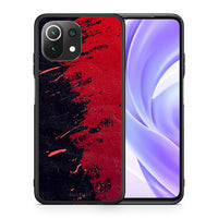 Thumbnail for Θήκη Αγίου Βαλεντίνου Xiaomi 11 Lite / Mi 11 Lite Red Paint από τη Smartfits με σχέδιο στο πίσω μέρος και μαύρο περίβλημα | Xiaomi 11 Lite / Mi 11 Lite Red Paint case with colorful back and black bezels
