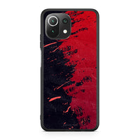 Thumbnail for Xiaomi 11 Lite / Mi 11 Lite Red Paint Θήκη Αγίου Βαλεντίνου από τη Smartfits με σχέδιο στο πίσω μέρος και μαύρο περίβλημα | Smartphone case with colorful back and black bezels by Smartfits