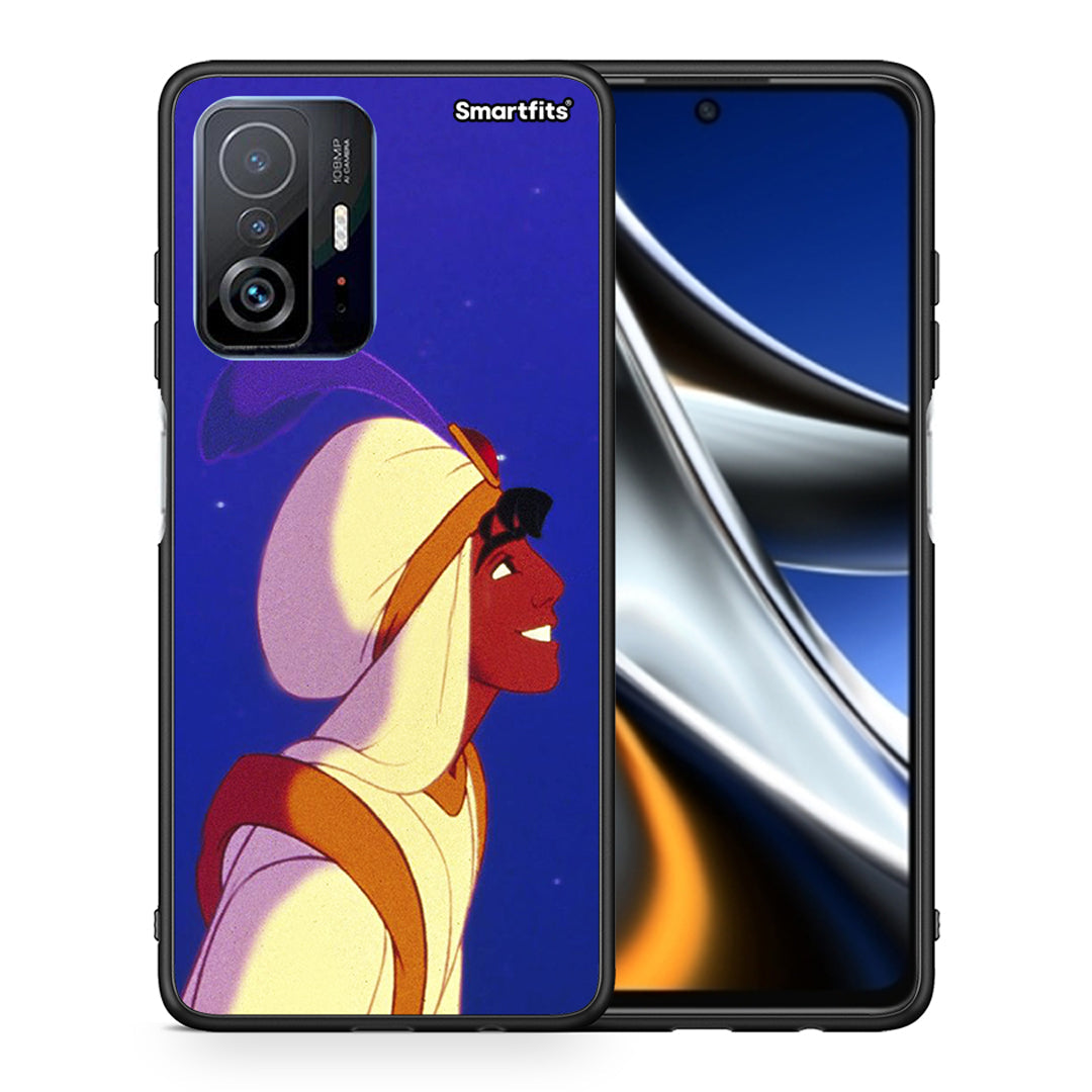 Θήκη Xiaomi 11T/11T Pro Alladin And Jasmine Love 1 από τη Smartfits με σχέδιο στο πίσω μέρος και μαύρο περίβλημα | Xiaomi 11T/11T Pro Alladin And Jasmine Love 1 case with colorful back and black bezels